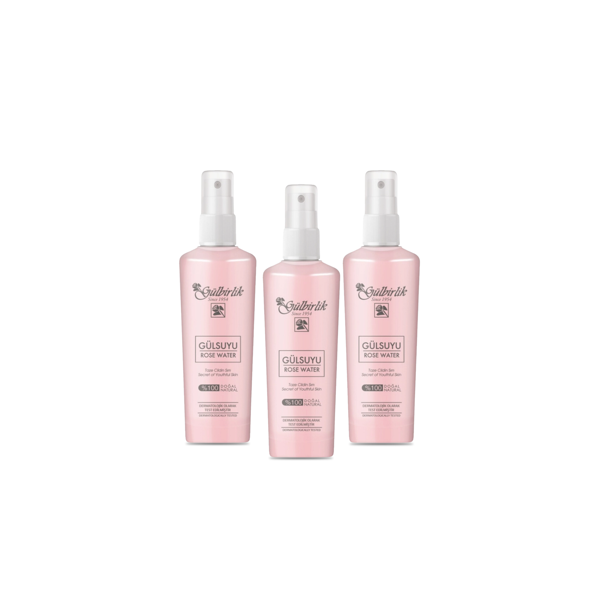 3'lü Gül Suyu 125 Ml 3Lü Set | Rosense® - Görsel 1